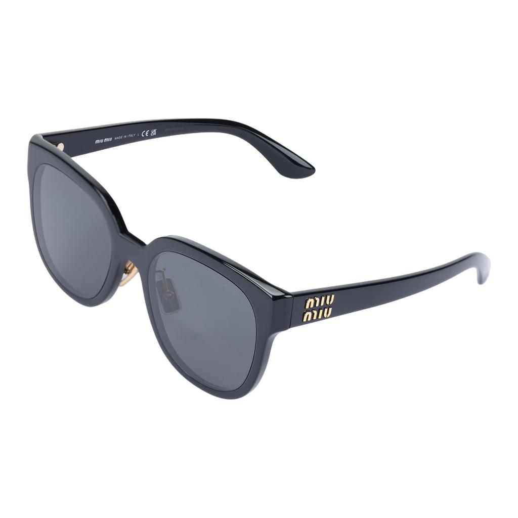 MIU MIU Square Sunglasses With Letter Logo Women Sunglasses Black SMU01Z_E1AB_F05S0_C_055