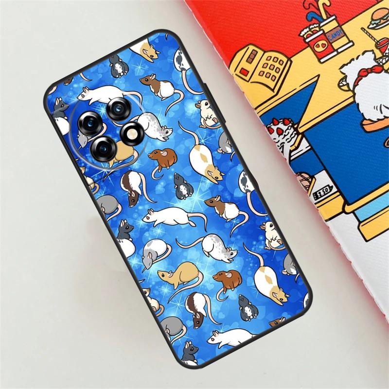 Mouse Rat Case For OnePlus Nord CE 4 3 2 Lite N10 N20 N30 OnePlus 12 11 9 10 Pro 10T 9R 10R 12R Cover