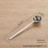 304 Stainless Steel Thickened Measuring Spoons Set with Long Handles, 50ml Cup, 40ml Spoon, for Baking and Seasoning.