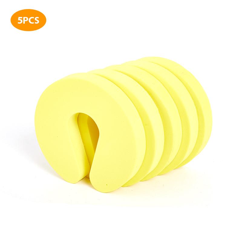 5Pcs Safety Finger Foam Door Stopper Locks Children Protection C Shape Door Clip