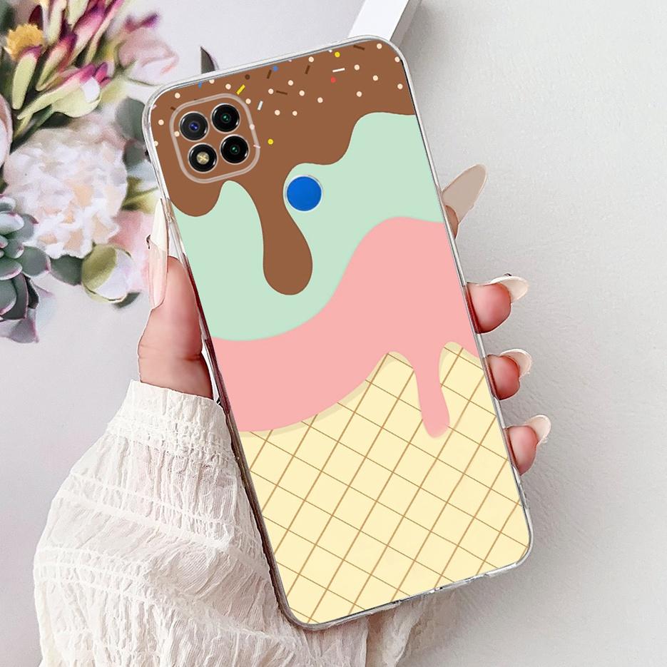 For Xiaomi Redmi 9C Case 6.53'' Cute Love Heart Painted Cover Soft Slim Phone Case For Xiaomi Redmi 9C NFC Redmi9C Fundas Bumper