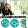 1/2 Stück Ozean Strand Stressball Angstlinderung Klarer Ball Knetspielzeug mit Muscheln darin Büroangestellte Entspannung Sensorischer Ball