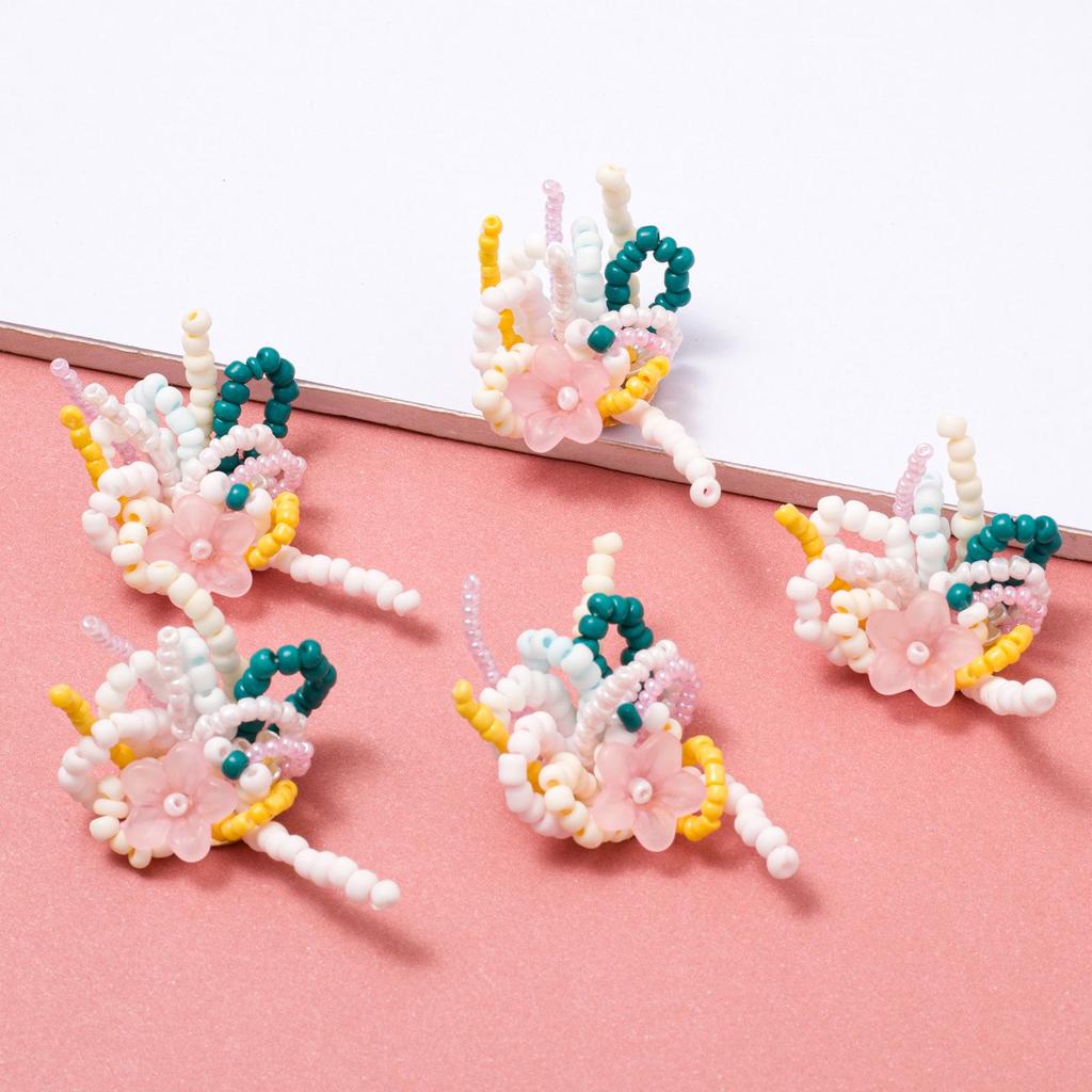 Lily of the Valley Macaron Headdress & Earrings DIY Kit