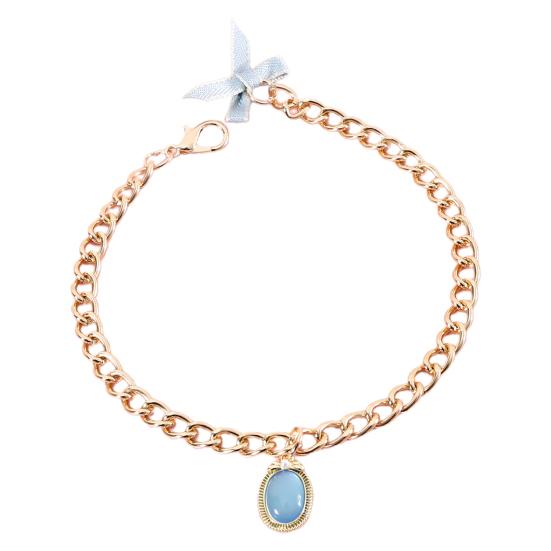 

Ожерелье для питомца, привлекающее внимание, изысканный элегантный бант, подвеска с искусственным драгоценным камнем, питомец, собака, кошка L синий