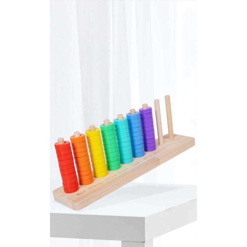 Wooden Montessori Colors Cognitive Matching Game Early Learning Educational Toys For Children Kids Logical Thinking Training