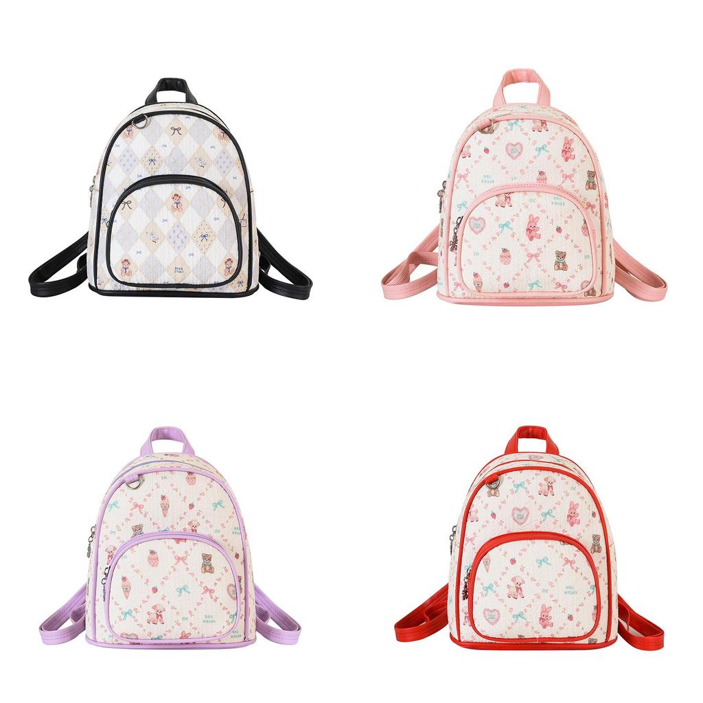 Oxford Cloth Childrens Winter Cute Dual Shoulder Backpack For School Kids