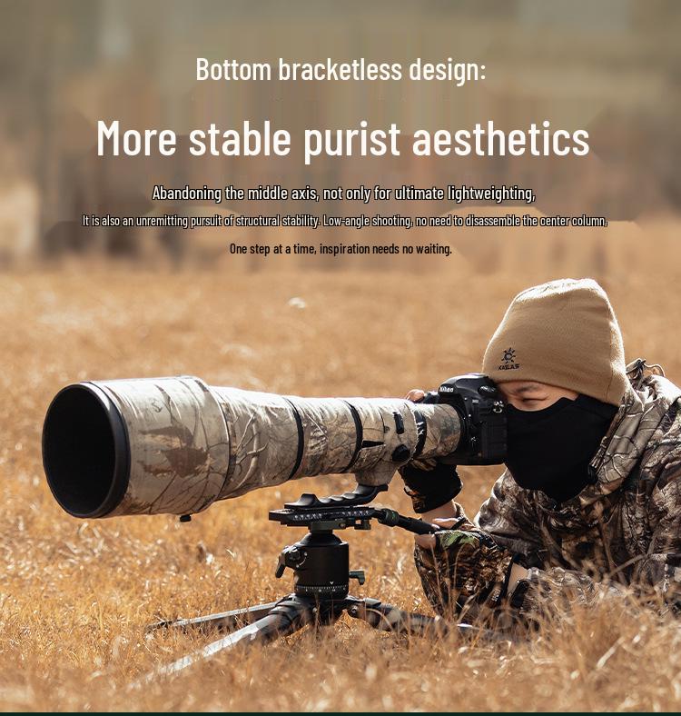 Futu Bao High-End Carbon Fiber Tripod for Photography, Videography, Bird Watching & Moon Shooting