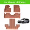 Lixiang L8 Orange TPE Car Floor Mats
