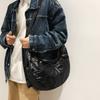 Autumn and winter new Japanese and Korean fashion trends solid color simple men's and women's same casual shoulder messenger bag