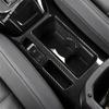 LHD Central Control Gear Shift Stall Water Cup Panel Cover Trim Carbon Fiber Accessories For Volkswagen T-Roc T Roc 2018 - 2025