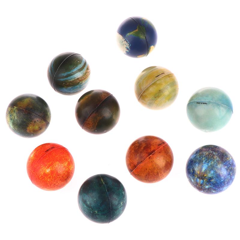 1Pc Random Solar System Planet Elastic Bouncing Balls Rubber Outdoor