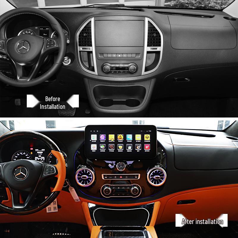 Compatible with Mercedes-Benz V-Class: 4G Android Smart Touchscreen Navigation & 360° Panoramic Recorder