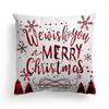 Christmas Merry Christmas Pillowcase Festive Home Decoration Sofa Pillow Cushion Cover
