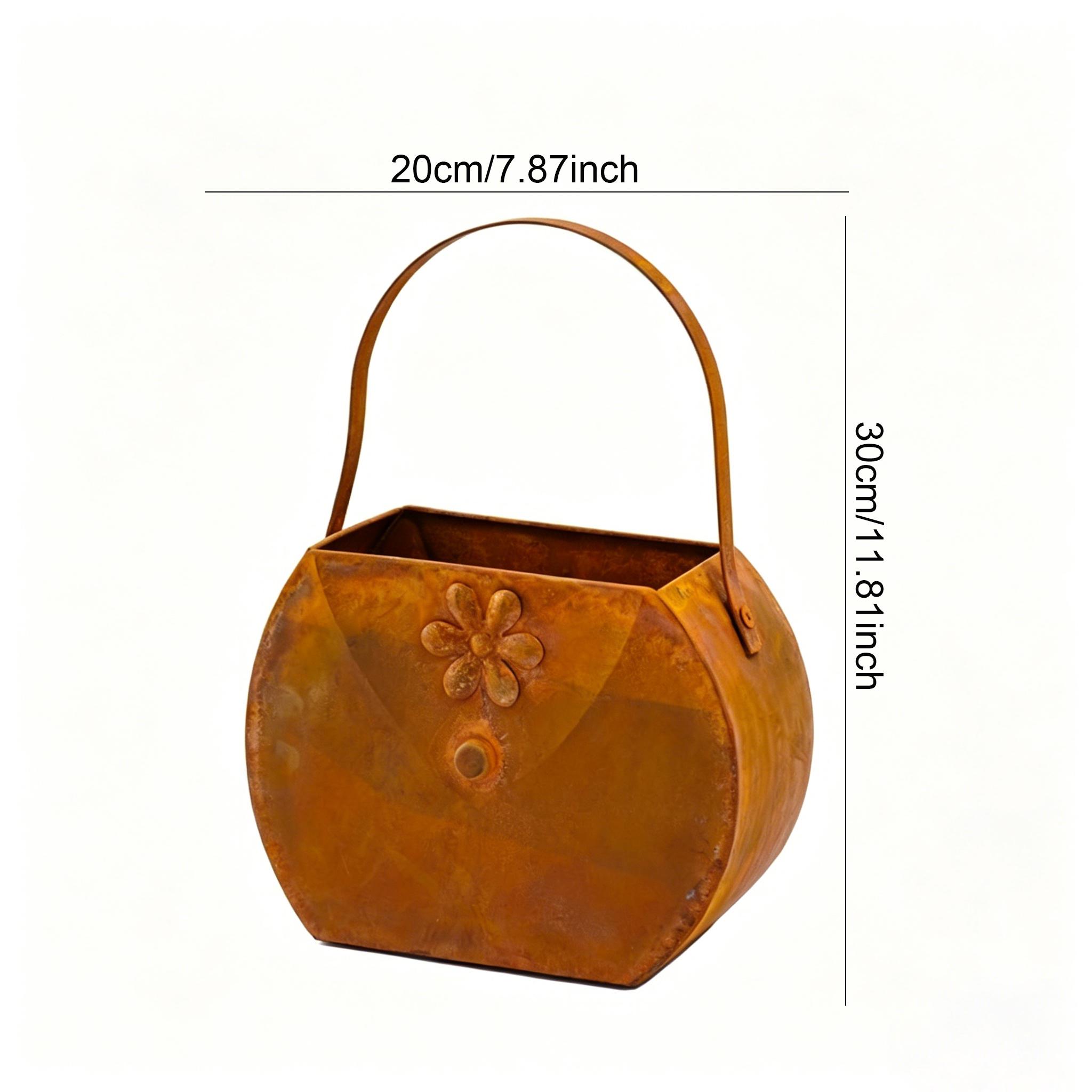 Antique Handbag, Wall Mounted Flower Box, Small Courtyard Decor Warm  Healing Atmosphere, Full of Spring and Summer Atmosphere