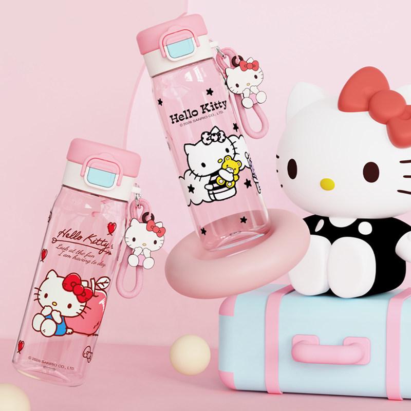 Hello Kitty Summer Water Cup - Stylish & Durable Anti-Fall Design for Students