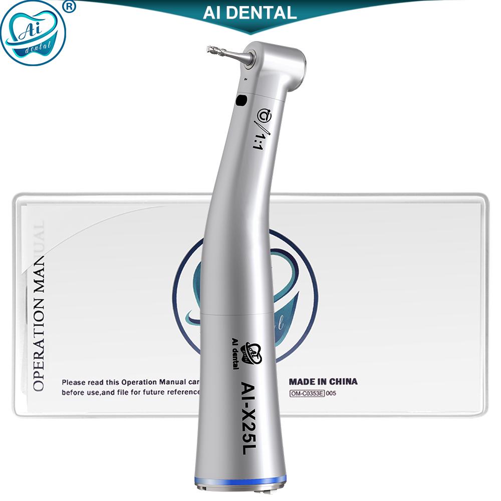 Zahnärztliches Winkelstück AI-X25L 1:1 Handstück mit niedriger Drehzahl und elektrischem Mikromotor mit optischer Passform