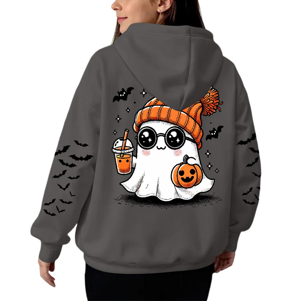 Women's Hooded Gradient Printed Long Sleeved Sweatshirt Loose Women's Sweatshirt Sweatshirt