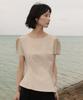 DEHEVE Unbalanced Frill Blouse [Beige]