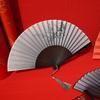 Vintage Chinese Style Folding Fan Bamboo Hand Fan Wooden Shank Classical Dance Fan With Tassel Elegent Female Fan Home Decor