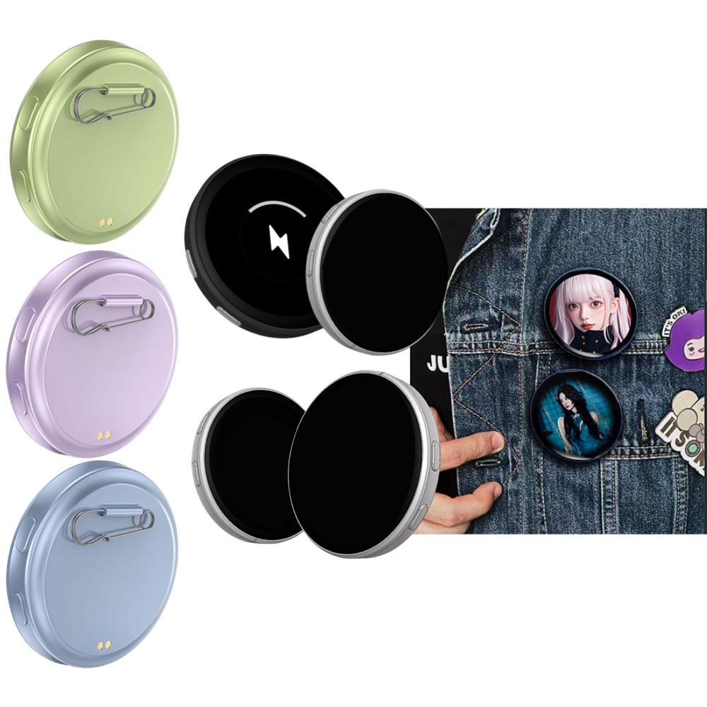 Dynamic Gem Angle Electronic Display Outdoors Small Pendant Fashionable Two-Dimensonal Badge Digital Show Sceen Home Decor