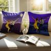 Romantic American Movie LLa La Land Cushion Cover Pillowcase Antidustmite Invisible Zipper Short Plush Sofa Cushion