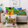 Fundas de almohada de juego S-Super Bear A-Adventure, fundas de cojín decorativas de sofá con estampado de dibujos animados para el hogar, de felpa corta y con estampado a doble cara.