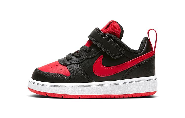 

Nike Court Borough Low 2 Slip Resistant Cushioning Abrasion Resistant Mid top Skateboard Shoes Black Red BQ5453-007 26