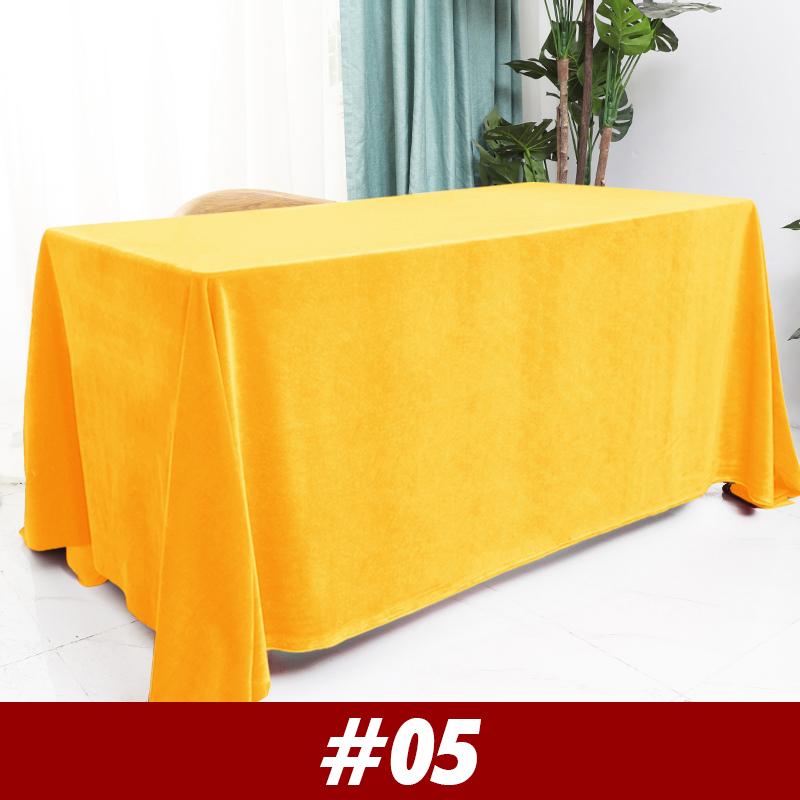 Velvet Wedding Tablecloth Rectangular Office Meeting Flannel   Tablecloth Party Birthday Events Banquet Home Dining Table Decor