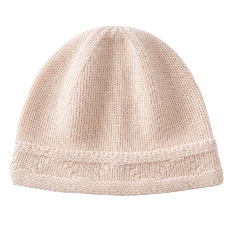 % Cashmere Autumn and Winter New Hats Thickened Men's and Women's Cold Hats Warm Bag Head Knitted Cashmere Hats