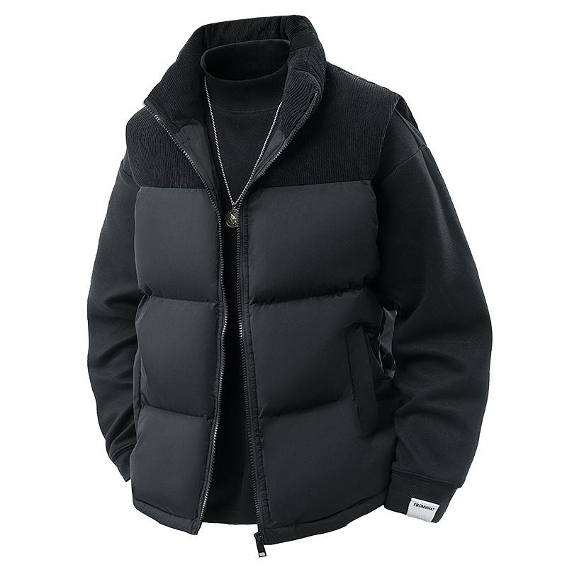 

Осенне-зимняя жилетка-куртка для улицы, ветрозащитная, на плюшевой подкладке, на хлопковой подкладке, из вельвета, утолщенная, теплая, без рукавов, со стойкой S