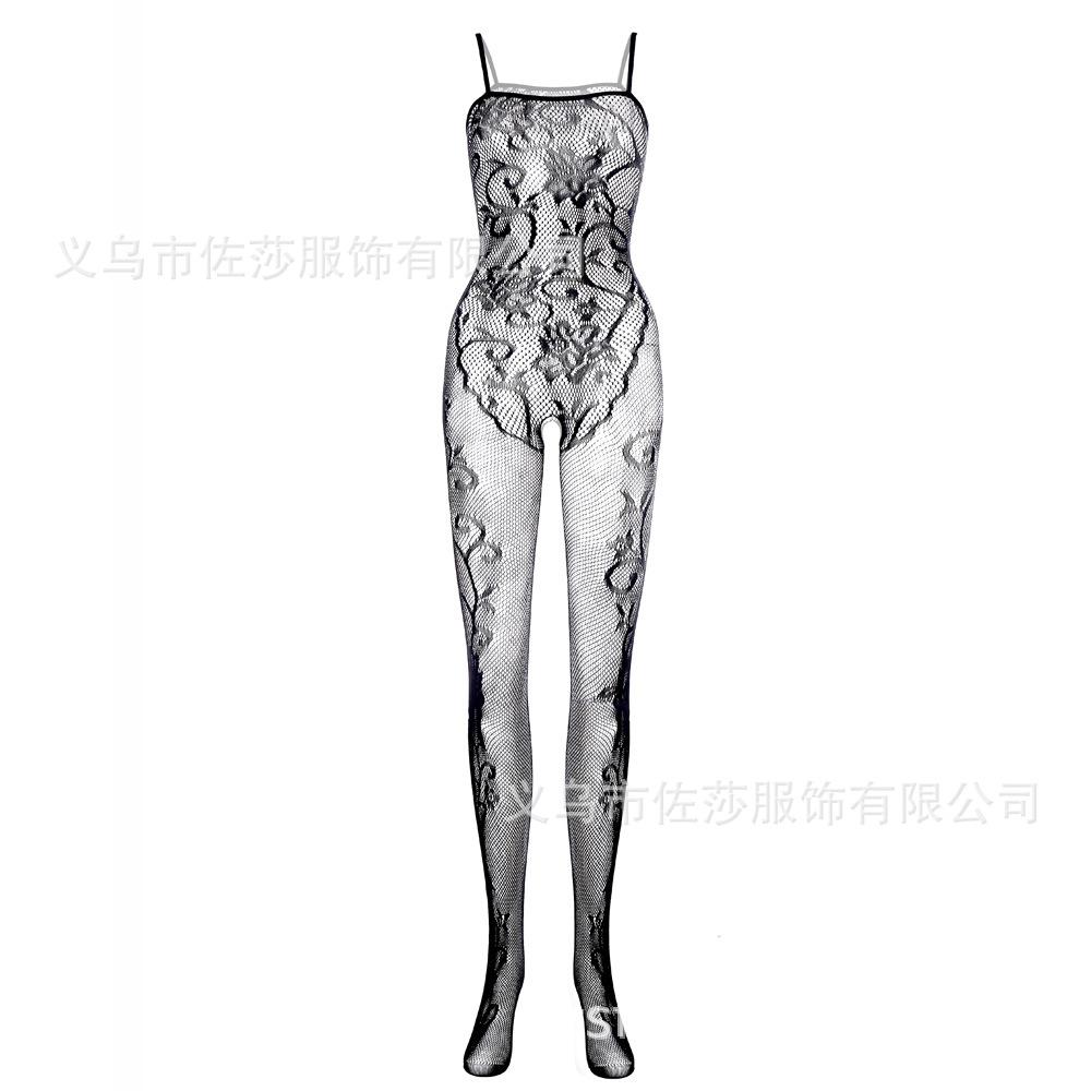 Sexy underwear sexy mesh onesie open-file hollow jacquard