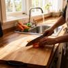 Large Double-Sided Bamboo Cutting Board for Kitchen