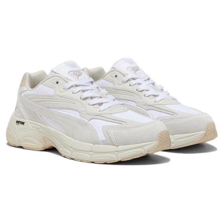 Puma Teveris Nitro Canyons Suede Comfortable Versatile Durable Low-Top Lifestyle Casual Shoes Unisex Casual Shoes White 392912-04
