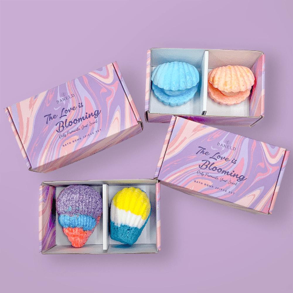 Baneld 2 Pack Bath Salts Gift Set Collection Of 2 B (Emerald Aqua+Sunset Moment)