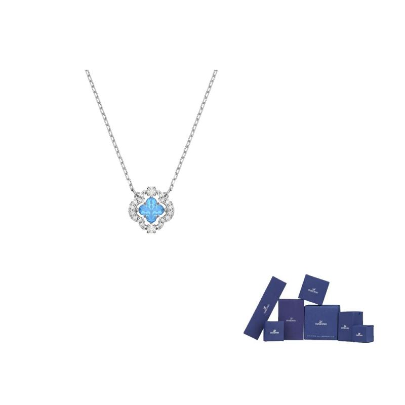 Swarovski Cubic Zirconia Necklaces Womens Blue
