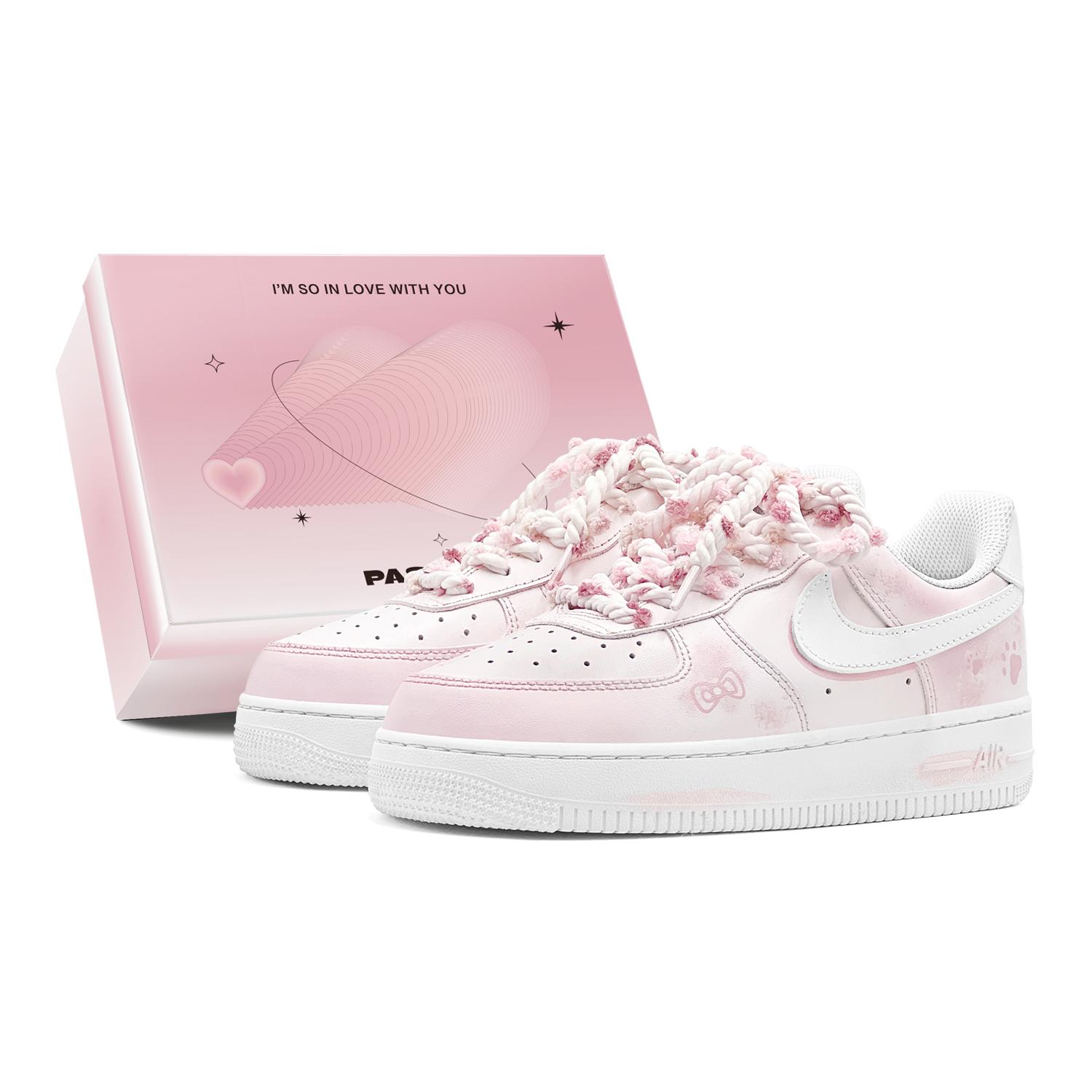 

Nike Air Force 1 Air Force 1, Couple s, Romantic Favor, Pink Sakura Claw, Bowknot, Soft, Ladylike, Sweetheart Girlish DH2920-111(TeamS3-S-BOX) 38.5