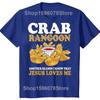 Grappige Krab Rangoon Goon Liefhebber 100% Katoen T-shirts Heren Mode Print T-shirt Los Oversized Streetwear Hip Hop Unisex T-shirt