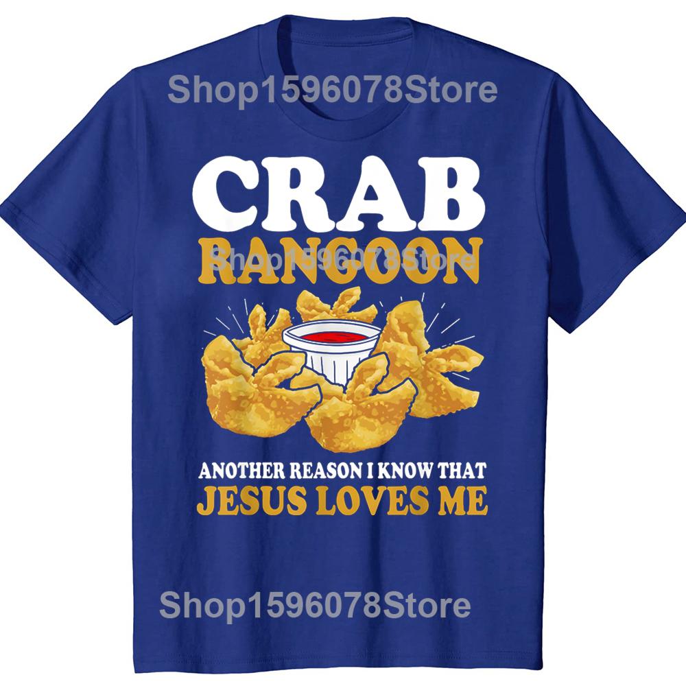Grappige Krab Rangoon Goon Liefhebber 100% Katoen T-shirts Heren Mode Print T-shirt Los Oversized Streetwear Hip Hop Unisex T-shirt