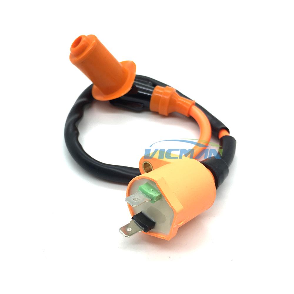 GY6 Haimai Orange High Voltage Ignition Coil for Motorcycle & ATV
