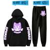 Merchandising Anime Aphmau Stampe Felpe Set Uomo Donna Tute Set Felpa Casual + Pantaloni Set 2pz Streetwear Felpe Oversize