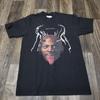 Vintage Dennis Rodman Black T-Shirt Game Changer Gray Size Medium NBA Bulls Unisex T-Shirt