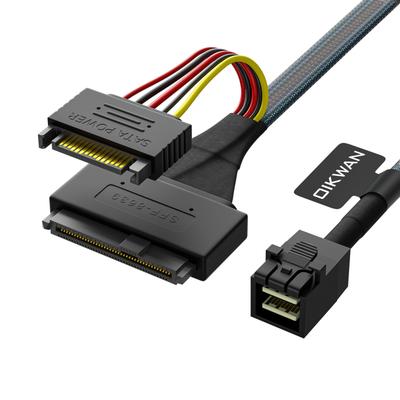 OIKWAN HD To NVMe SSD Mini-SAS (SFF-8643) U.2 (SFF-8639) Cable, 2.6ft
