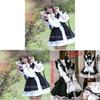 Game Themed Black White Maid Costume Cosplay For Anime And Cosplay Enthusiasts