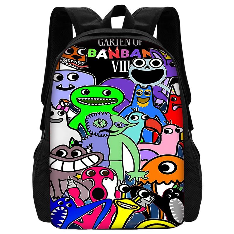 Child School Gartens of BanBans Game Backpack with Lunch Bags ,Pencil Bags ,School Bags for Boys Girls Best Gift