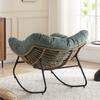 Rocking Chair, Chenille Upholstered Accent Chair, Modern Rocking Chair for Children's Room for Living Room, Bedroom, Apartment