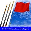 JINGGENG Fiberglass Telescopic Outdoor Flagpole