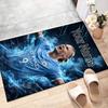 Haaland Design Area Rug Personalized Name- Non-Slip, Soft & Cozy Floor Mat for Living Room, Office - Indoor/Outdoor Carpet