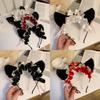 Cute Cat Ear Bell Headband Cosplay Lovely Kitty Hair Clip Hair Accessories Maid Barrette Bow Headband