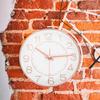SAFIGLE Wall Clock, Radio-Controlled Quartz Clock, Silent, Continuous Second Hand, Stylish, Nordic Style, Simple, Modern Design, Easy to Read Large
