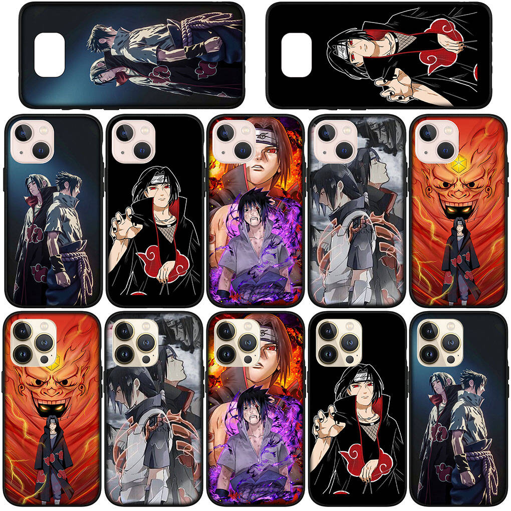 Case for Samsung Galaxy S25 S23 S24 Ultra FE Plus S9 A05 A06 A15 A16 A36 A37 A35 A54 A55 A56 A57 A25 A26 A53 Narutos Poster Itachi Uchiha Sasuke Cover